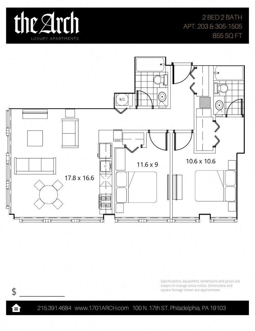 2 bedroom 2 bath